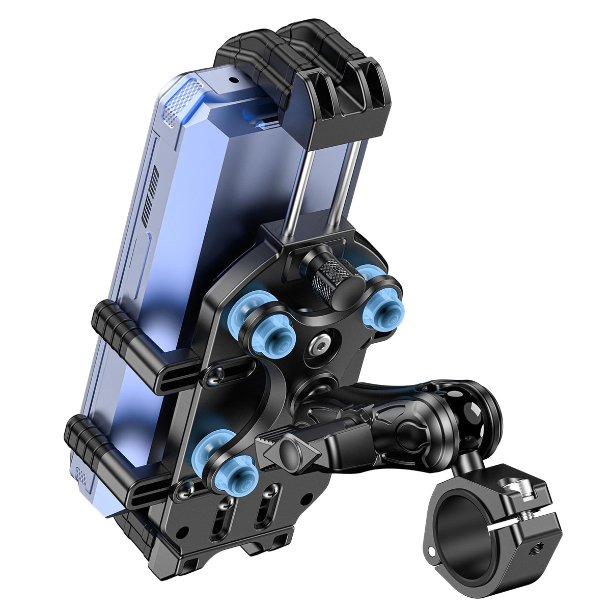 LOKTENWO front view of mount showing secure lock and complete assembly benefit