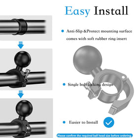 LOKTENWO installed on motorcycle handlebar highlighting vibration-free stability