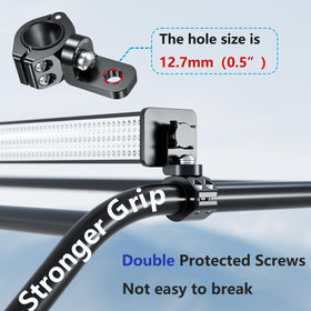 LOKTENWO mounted on golf cart rail illustrating versatile compatibility