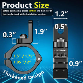 LOKTENWO rubber inserts laid out to show fit options and anti-slip grip