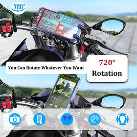 LOKTENWO phone-in-holder scale comparison showing wide compatibility benefit