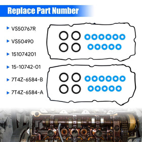 LoloWheat valve cover grommets and components organized for quick installation