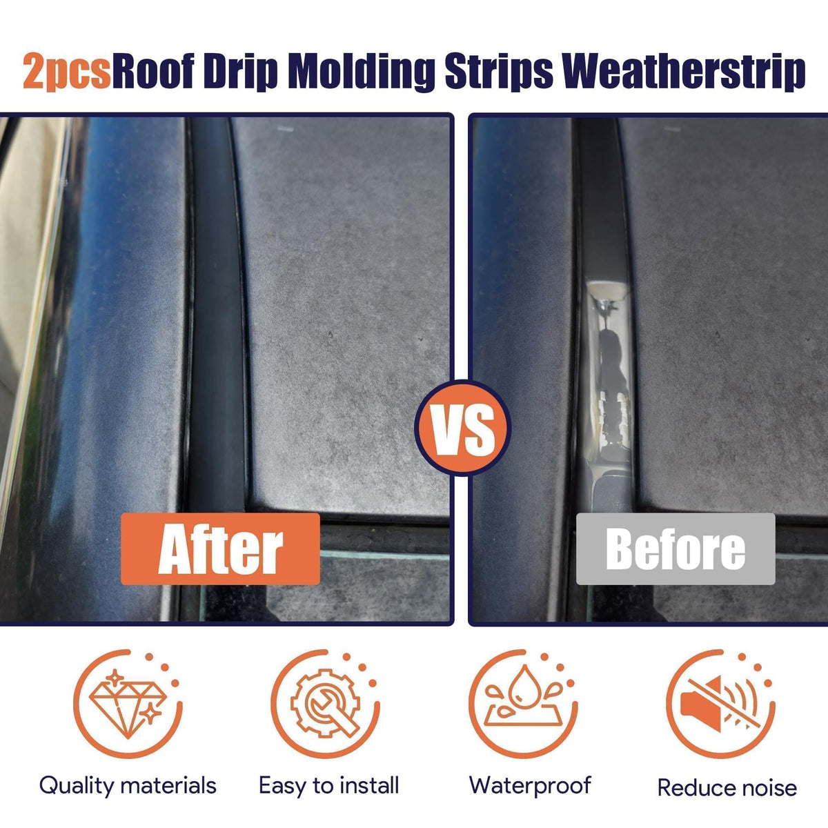 LoloWheat left roof drip molding installed on Camry improving appearance