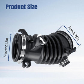 LoloWheat intake tube installed in Honda HR-V engine bay showing correct fitment benefit