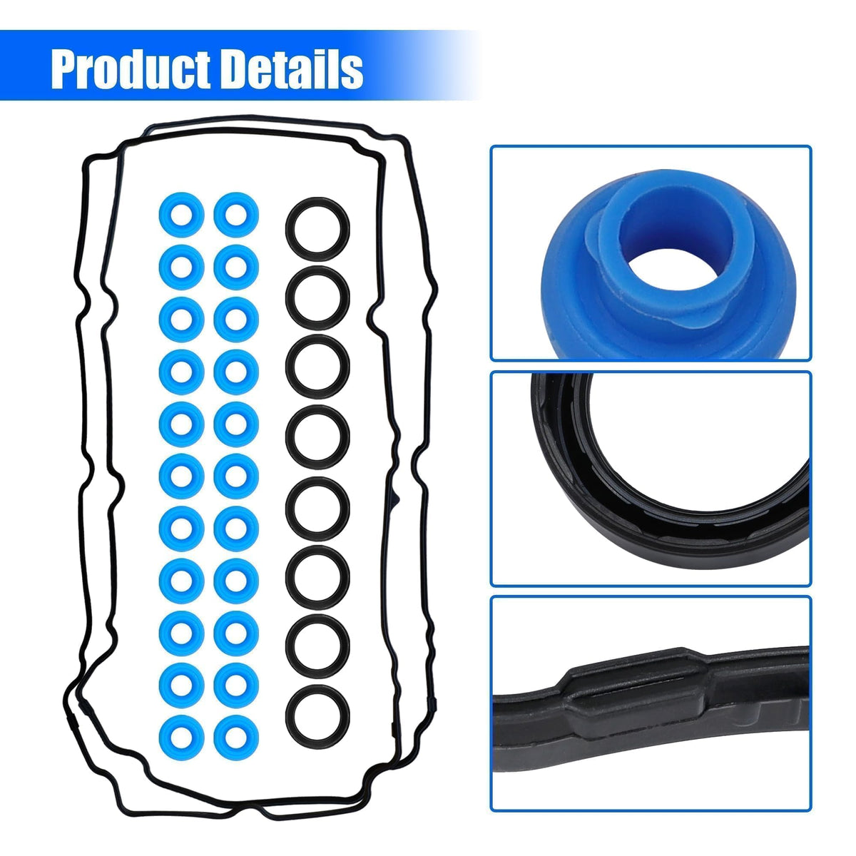 LoloWheat gasket kit shown next to ruler to indicate accurate fitment and scale