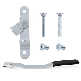 LONFFERY front hasp assembly showing solid steel construction and secure fit