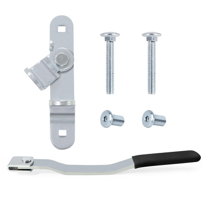 LONFFERY front hasp assembly showing solid steel construction and secure fit