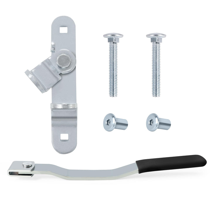 LONFFERY front hasp assembly showing solid steel construction and secure fit
