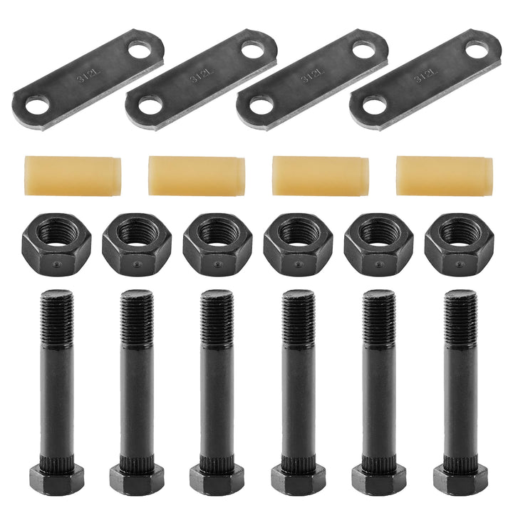 Lonffery front packaging showing the 312L shackle kit and clear parts organization for quick install