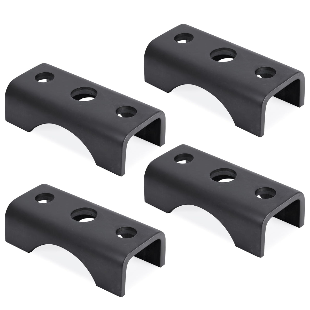 Lonffery front view of four spring perch seats showing kit completeness and durability