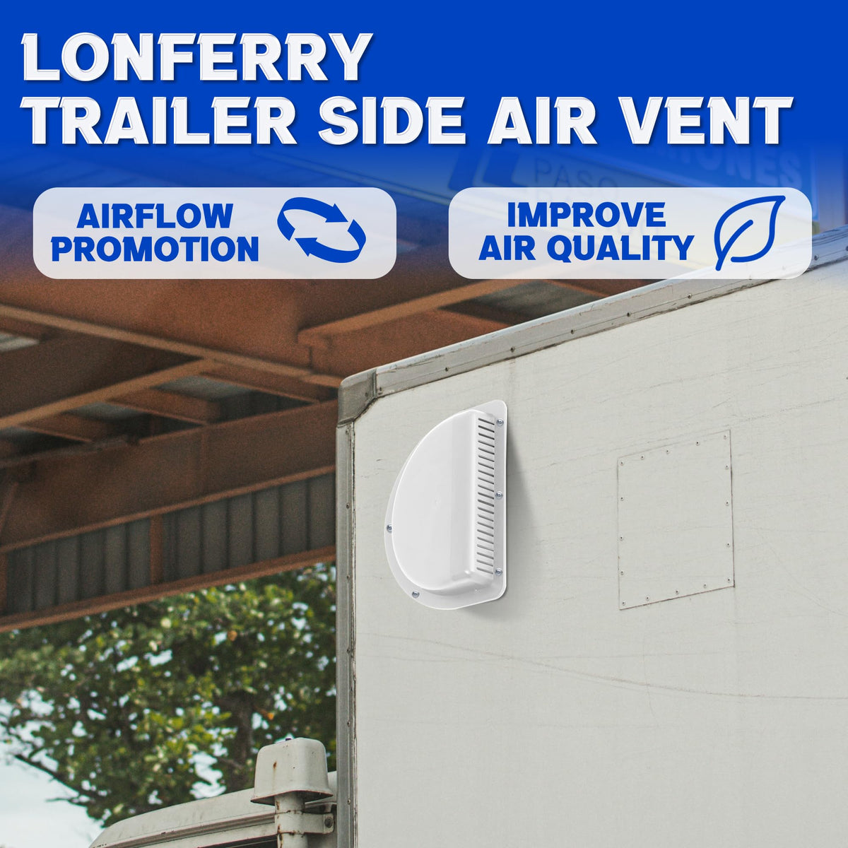 Lonffery inside view showing 3 inch inner diameter for steady airflow