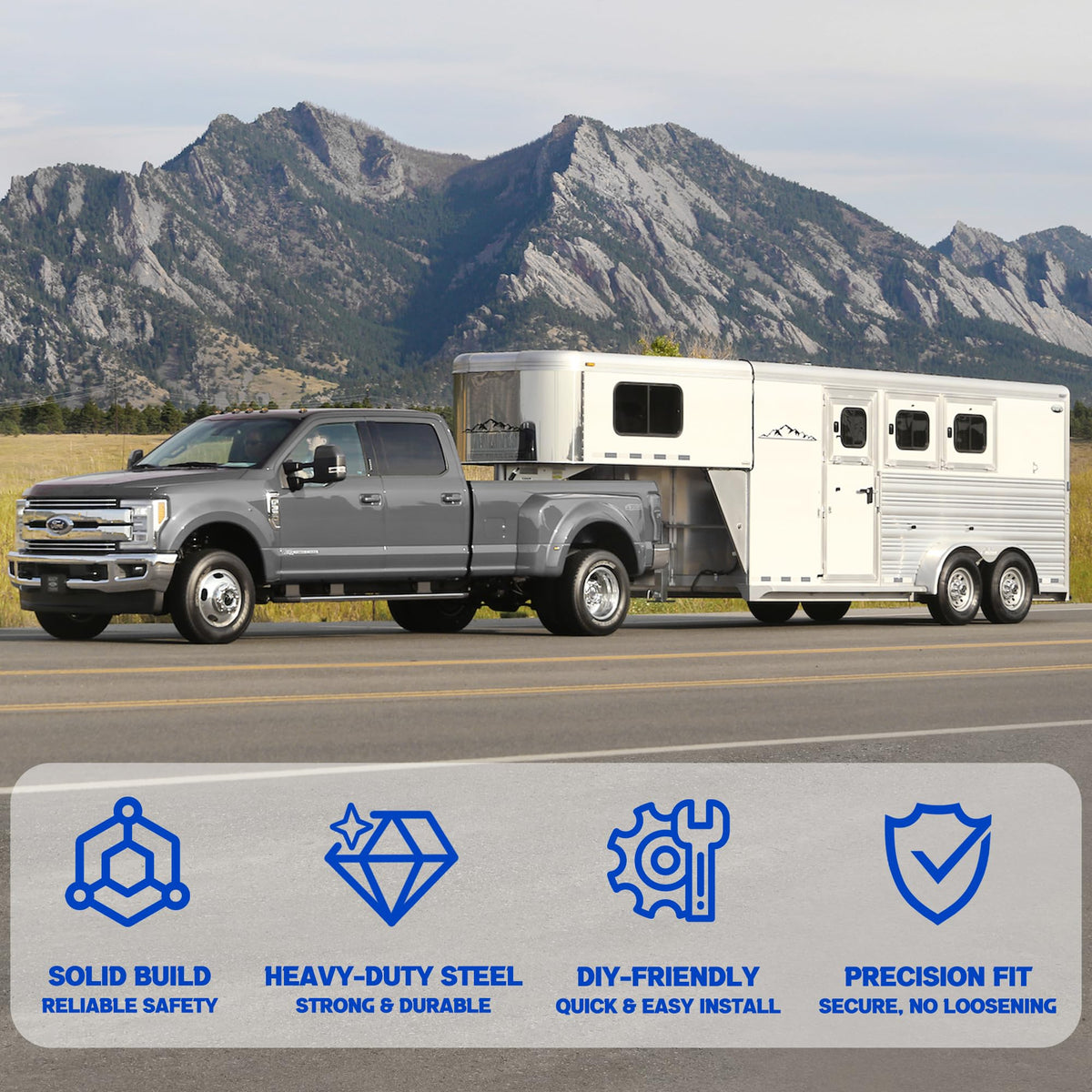 Lonffery installed on trailer frame demonstrating proper suspension support and stability
