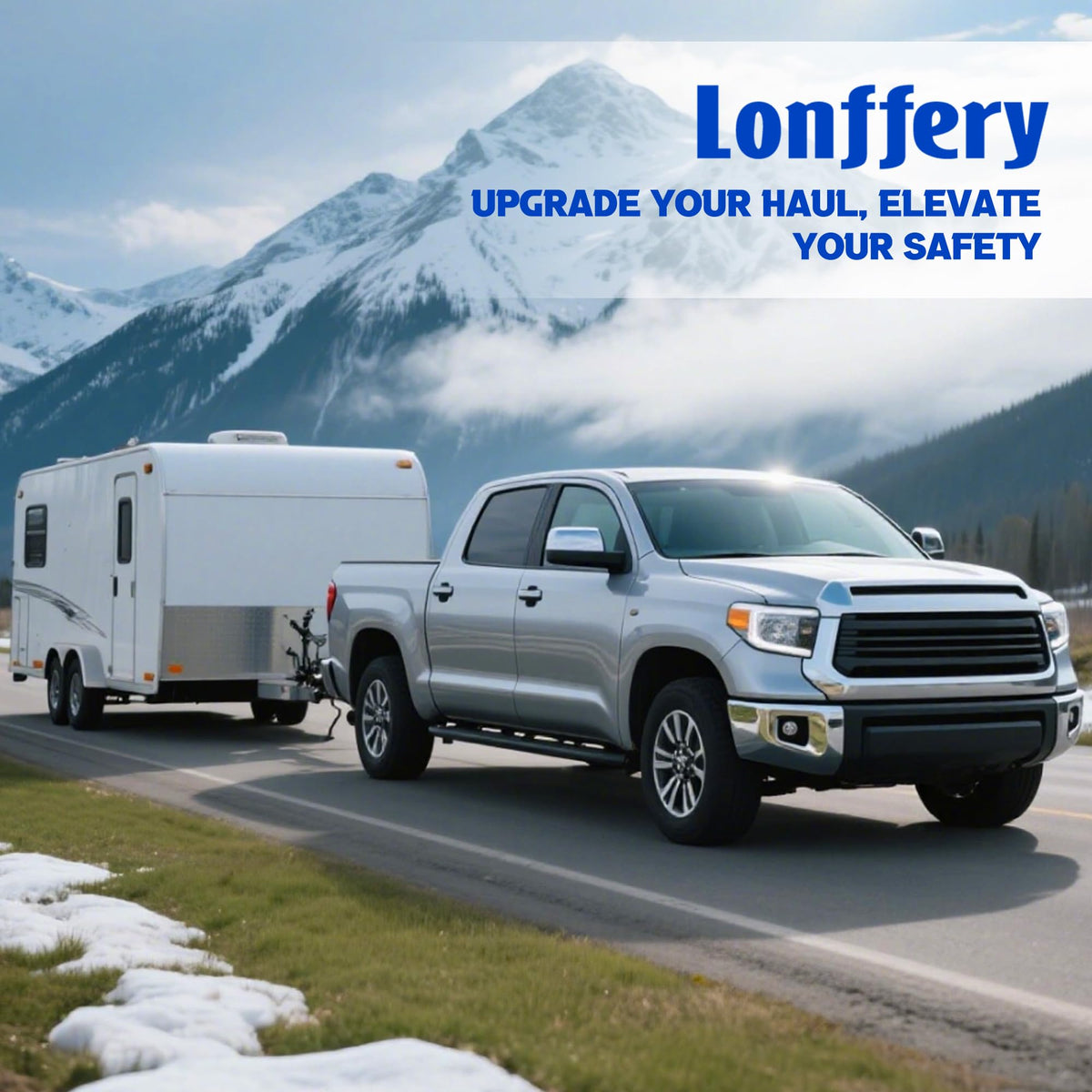Lonffery mounted trailer demonstrating restored spring alignment and towing readiness