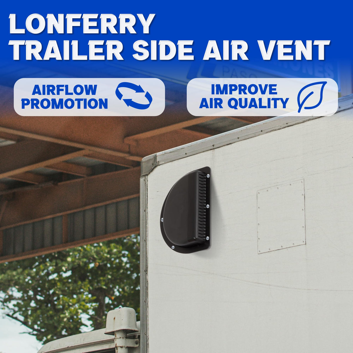 Lonffery close-up of vent grille highlighting sturdy plastic and airflow slots