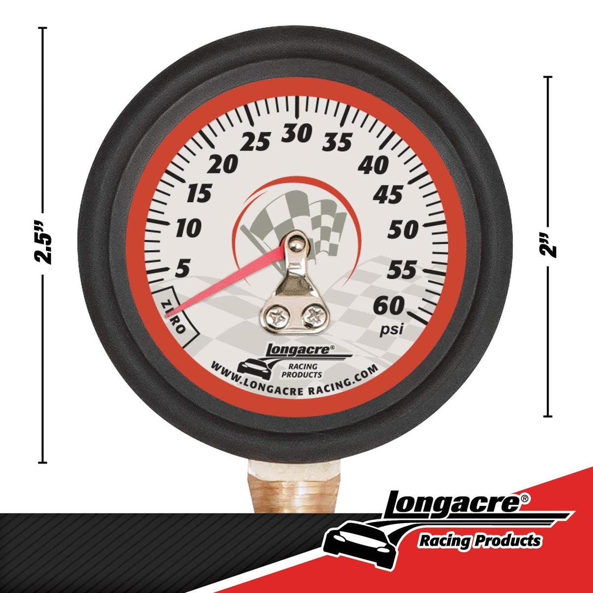 Longacre flexible hose detail for easier valve access and reduced strain