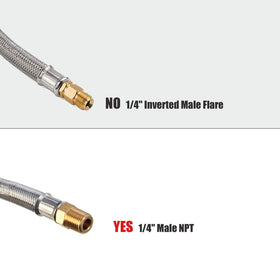 LONGADS hose connected to outdoor grill showing convenient auxiliary propane feed for cooking