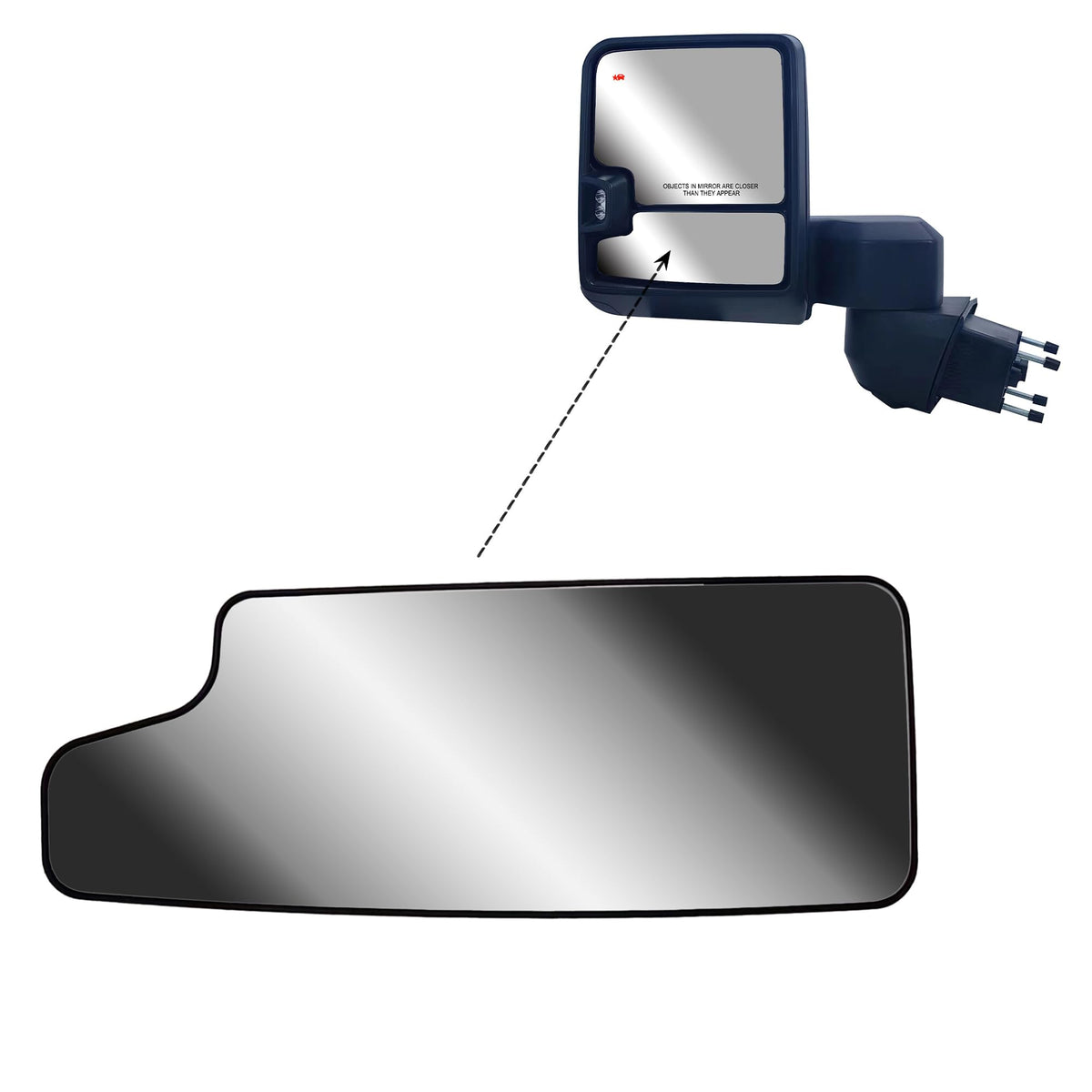 LONGLING back plate detail with mounting tabs for accurate OEM-style fit