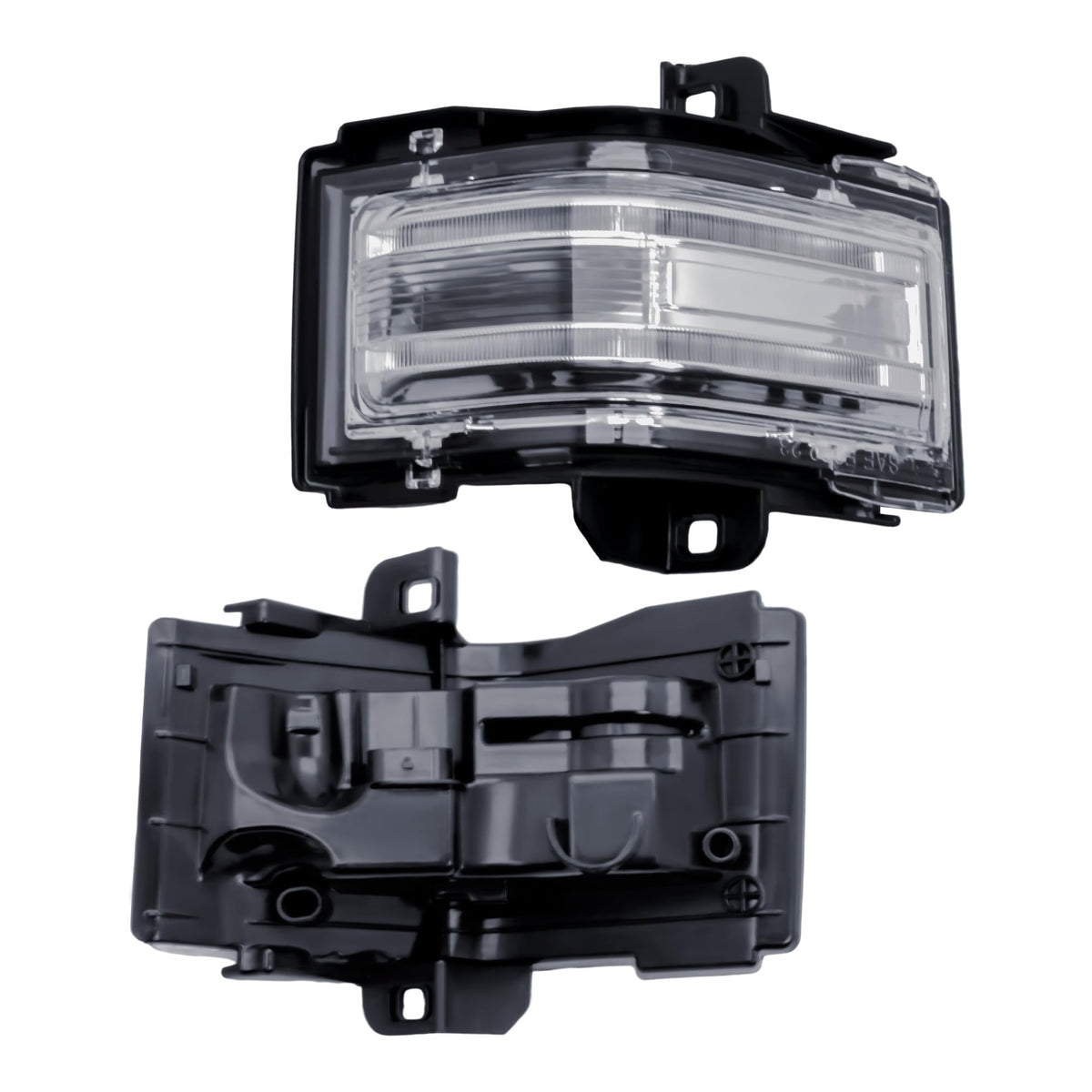 LONGLING front view of replacement mirror signal lamp showing fit and finish benefit
