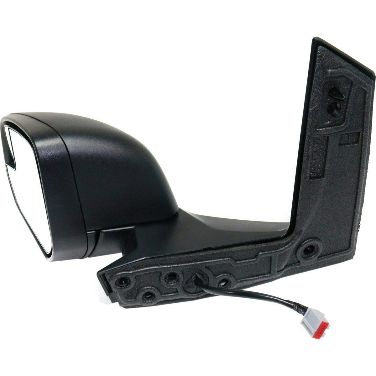 LONGLING mirror installed on Ford Transit Connect showing fit and protection when folded