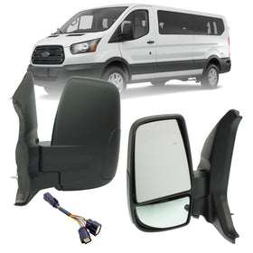 LONGLING left-side front view showing complete mirror housing and glass, restores visibility