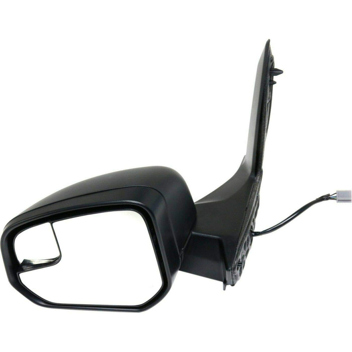 LONGLING driver-side mirror front view showing housing and chrome finish for improved curb appeal