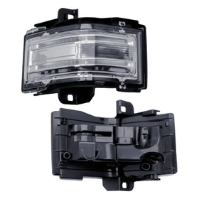 LONGLING front view of left tow mirror lamp showing precise fit and restore