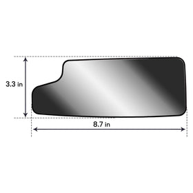 LONGLING close-up of convex glass texture offering improved tow visibility