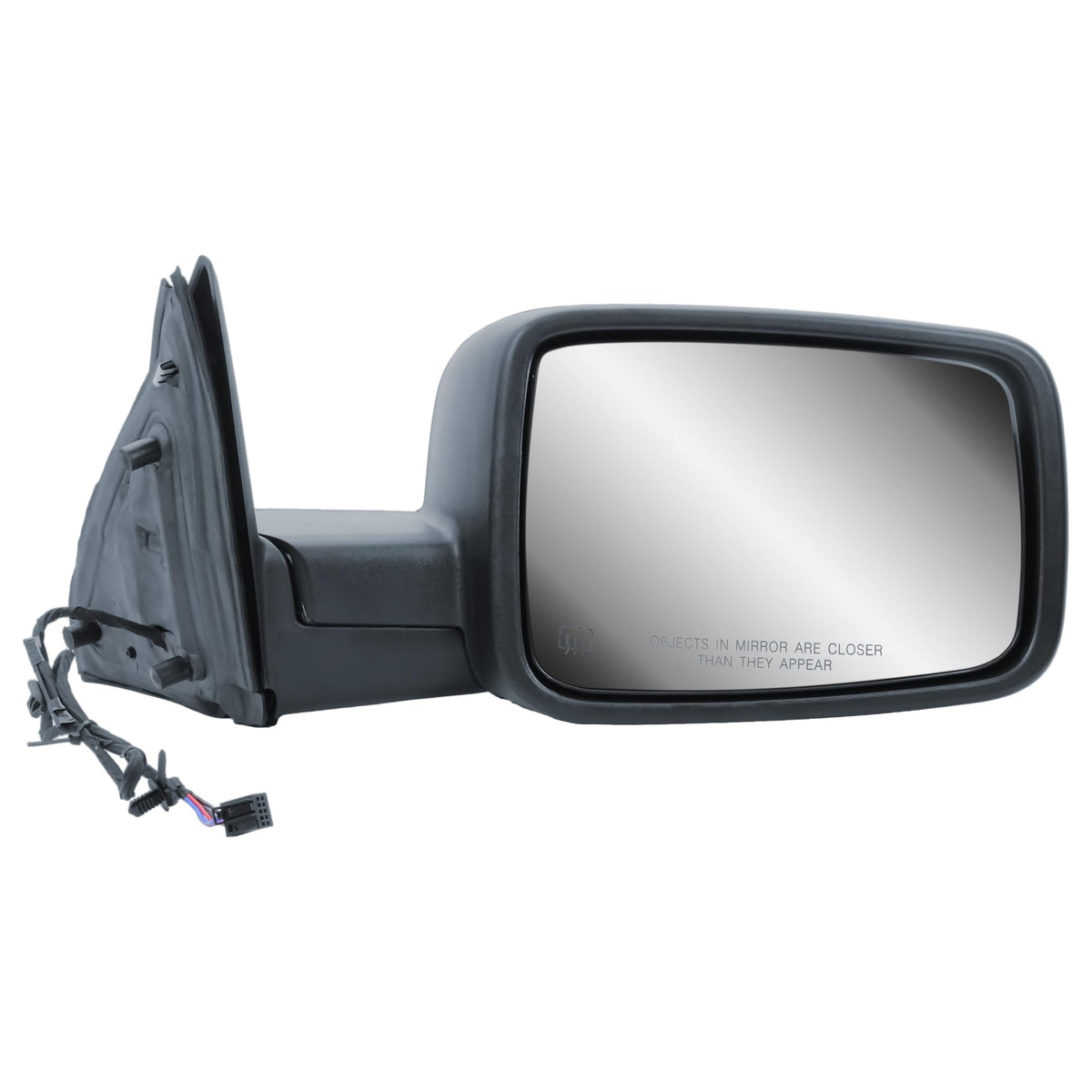 LONGLING right side mirror front view showing fit and function