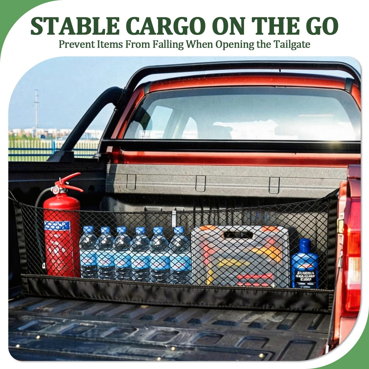 Lonyaqui installed across a GMC Sierra bed demonstrating multi-layer organization