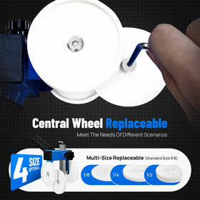 LookFox set of four interchangeable wheels showcasing size options for varied joint widths