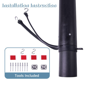 loosoo installation on RV exhaust routing fumes away for comfort