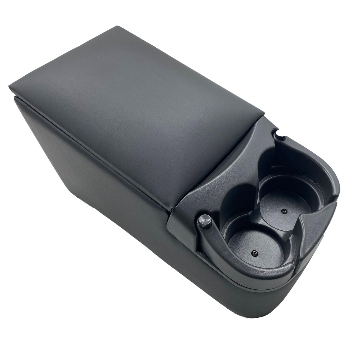 LOOYE front view showing cup holders and compact profile for organized drinks