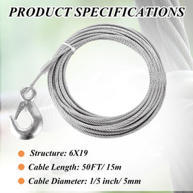LOPYXBR close-up of 6x19 strand structure highlighting durability benefit
