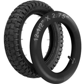 LotFancy packaged tire and tube overhead showing complete set and included valve cap