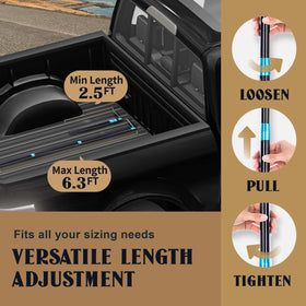 LOVEETA retrieving a cooler from a pickup bed to safely avoid climbing into truck