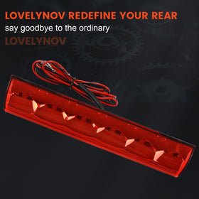 LOVELYNOV on a truck at night showing enhanced brake-light visibility