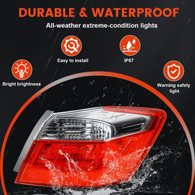 LOVELYNOV tail light installed on 2014 Honda Accord rear demonstrating fit