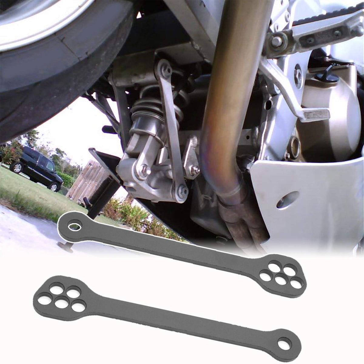 Kawasaki lowering links hardware and instruction manual for quick install