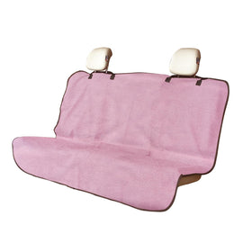LoyaGour front view of pink back seat cover showing full protection and style