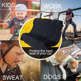 LoyaGour dog seated on cover demonstrating scratch protection