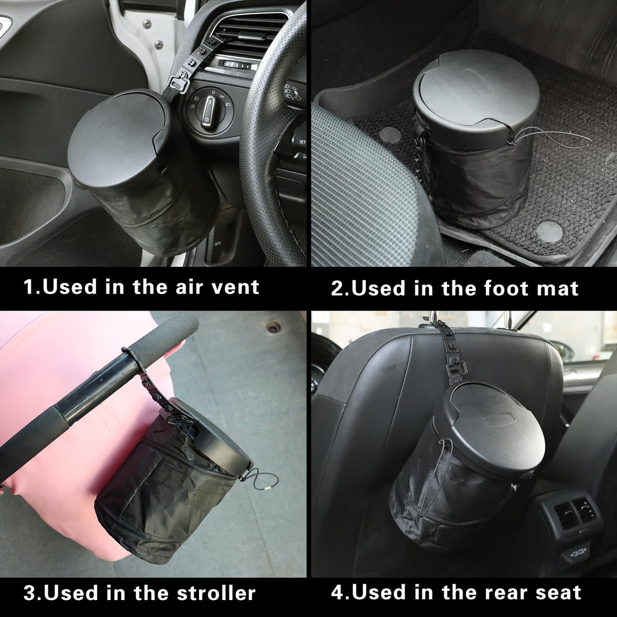 LoyaGour folded flat next to door pocket demonstrating space saving