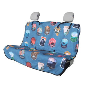 LoyaGour front view showing National Parks print and durable towel surface for style