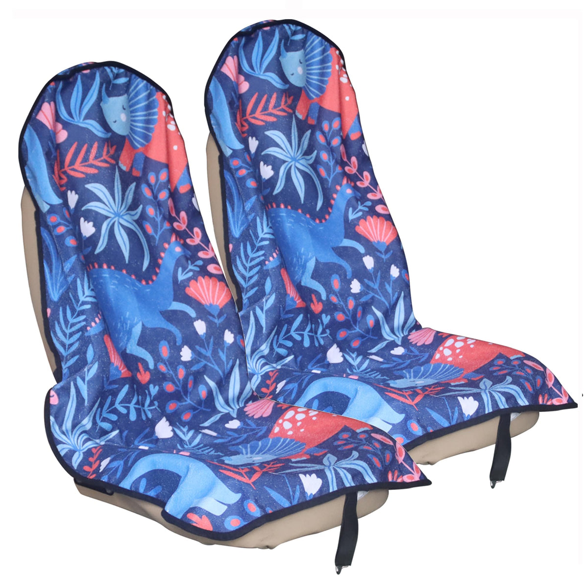 LoyaGour front seat cover dinosaur full view protecting seat