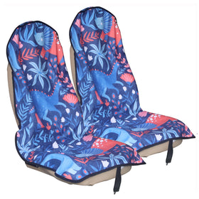 LoyaGour front seat cover dinosaur full view protecting seat