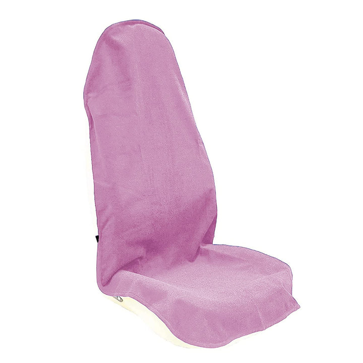 LoyaGour front seat cover pink showing full front protection benefit