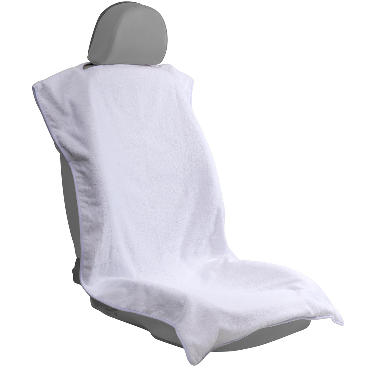 LoyaGour front seat cover full view protecting seat from sweat and dirt