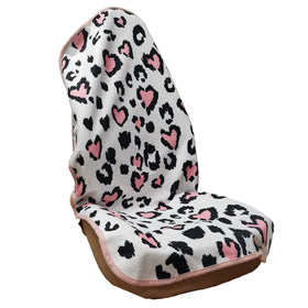 LoyaGour front seat leopard print showing stylish protection