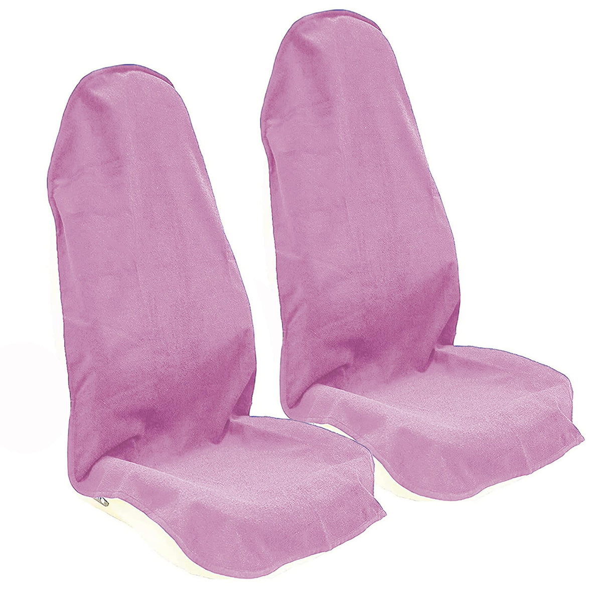 LoyaGour front view of pink seat cover showing full protection and easy fit