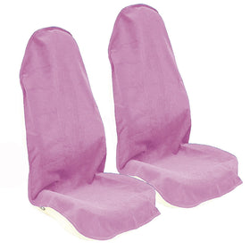 LoyaGour front view of pink seat cover showing full protection and easy fit