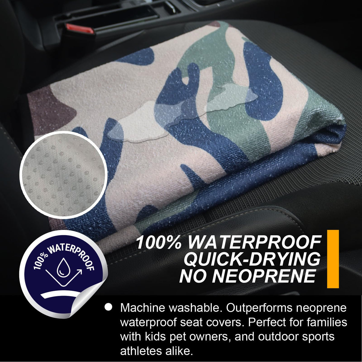 LoyaGour installed in car rear bench showing waterproof protection and fit